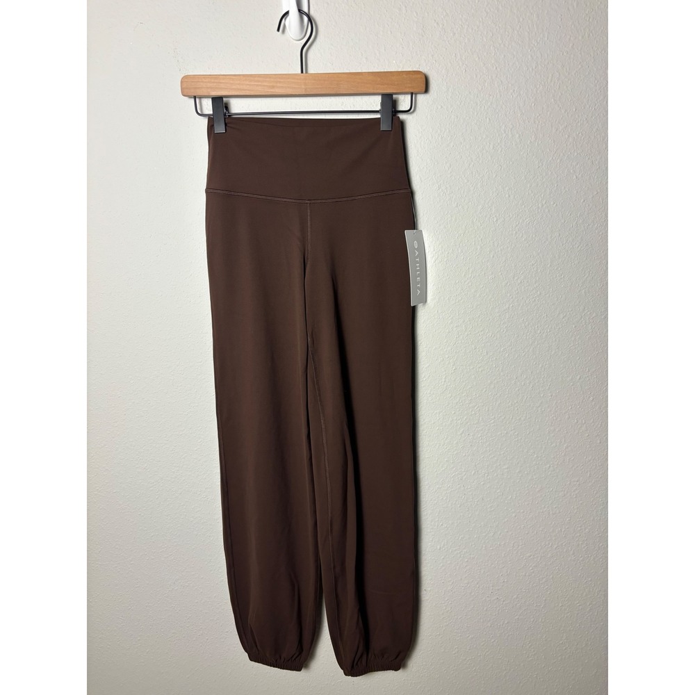 Athleta Transcend Jogger Brown High Rise Yoga Pants Small NWT
